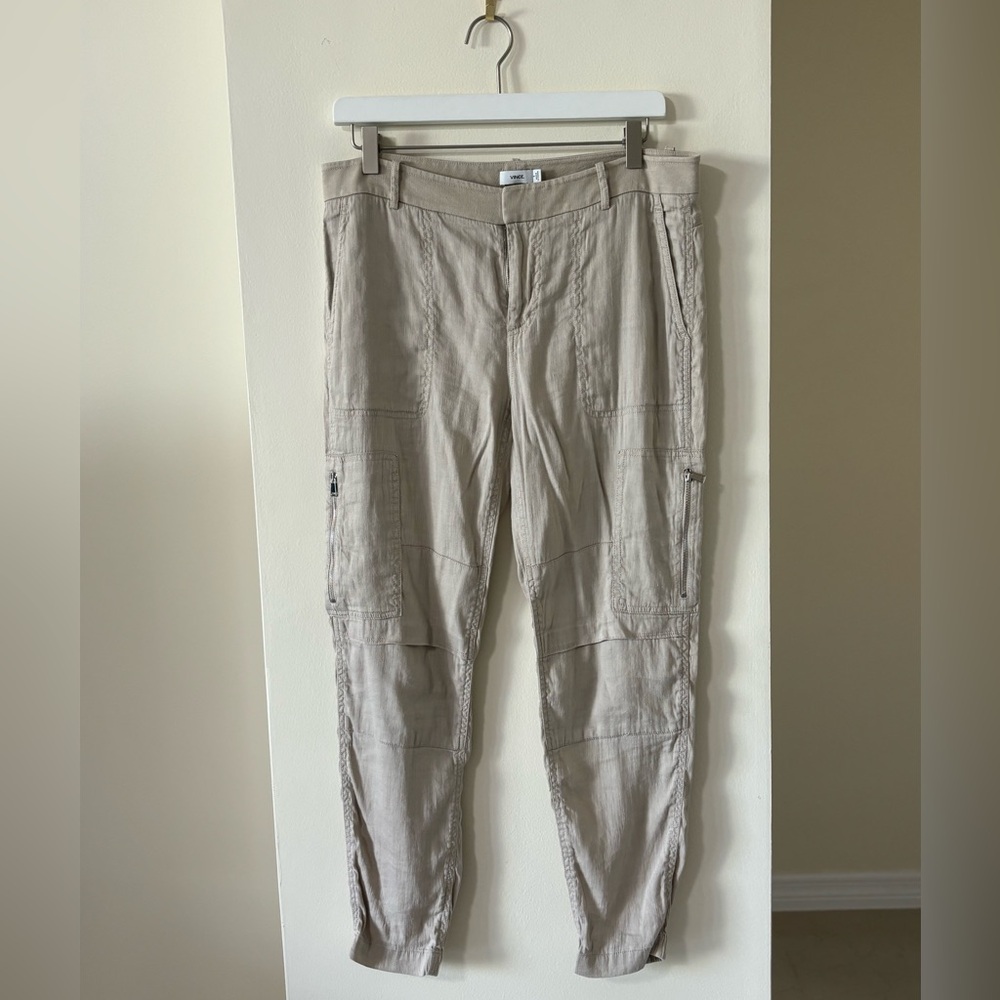 Vince Linen Cargo Pant - Picture 2 of 9